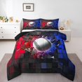 thumbnail image 1 of Erosebridal Baseball Bedding King Comforter Set,Sport Theme Down Comforter,Geometric Decor,Reversible, 1 of 7