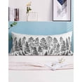 thumbnail image 2 of Black Pine Tree Body Pillow Covers, Vintage Watercolor Botanical Soft Bed Throw Pillowcases Breathable Cooling Long Lumbar Body Pillow Sham Cover for Bed Sofa 20''x54'', 2 of 7
