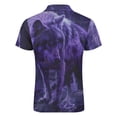 thumbnail image 5 of Purple Wolf Men Zipper T-shirt Summer Casual Short Sleeve T-shirt Top, 5 of 7