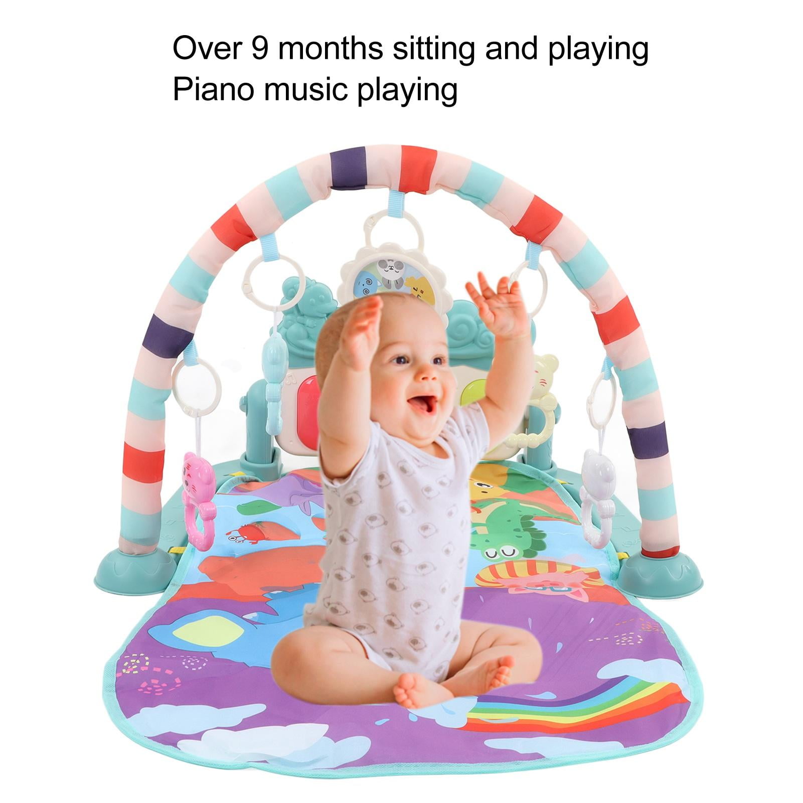 LAZIOEGR Baby Piano Gym Mat – Soft, Detachable Play Mat with Music, Lullabies, Light & Foot‑Pedal Fitness for Newborns & Toddlers