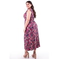 thumbnail image 3 of Vestido Estampado Paisley Roman Fashion Talla Extra 8802X-11 Vino 42, 3 of 5