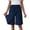 Dark Blue, variant on Spring Summer Solid Color 5 Pocket Casual Skirt Pants Women's Shorts Style Casual Pants Skirt