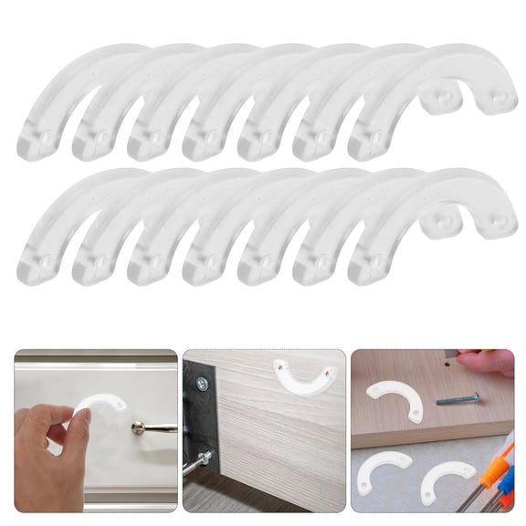 ELAYARD 20Pcs Easy Install Plastic Drawer Glide Stopper Durable Replacement for Dressers