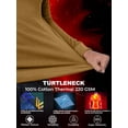 thumbnail image 6 of Mens Mustard Turtleneck Sweater Soft Lightweight Casual Long Sleeve Shirt Krash-M, 6 of 7