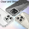 thumbnail image 6 of JETech Glitter Case for iPhone 16 Pro 6.2-Inch, Bling Sparkle Shockproof Phone Bumper Cover, Cute Sparkly for Women and Girls (Clear), 6 of 7