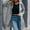 Gray, variant on MKLEKYY Women Leather Jacket Womens Rain Jackets Raincoat Lightweight Windproof Adjustable Windbreaker Rain Coat