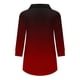 thumbnail image 4 of ICHUANYI Clearance Fashion Woman V Neck Three Quarter 3/4Sleeve T Shirt Printing Blouse Tops Sweatshirt(Red, M) ICHUANYI WER2023080802405, 4 of 6