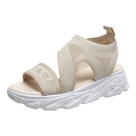 

Wmkox8yii New Style Sandals Women s Woven Mesh Flat Beach Shoes Casual Women s Shoes
