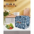 thumbnail image 5 of Blue White White Flowers Stand Mixer Dust Cover with Storage Pocket & Handles,Rustic Vintage Botanical Leaves Fits All Tilt Head & Bowl Lift Kitchen Appliance Cover Organizer Accessories,4.5-5 Quart, 5 of 6