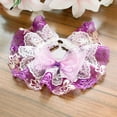 thumbnail image 4 of CBFFDC Pet Neck Circle Bite resistant Pet Collar with Tear resistant Non Fading Lace Trim Bowknot Daily Neck Circle Collocation, 4 of 7