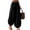 Black, variant on Lightweight Balloon Pants Women Summer Elastic Waist Casual Baggy Beach Boho Harem Pants Trousers with Pockets