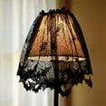 thumbnail image 3 of 18 X 60 Inch Halloween Black Lace Lampshade With Ribbon Black Lampshade For Halloween Decoration, 3 of 5