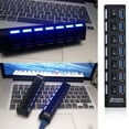 thumbnail image 2 of USB 3.0 High Speed Hub with Separate Seven Ports Compact Lightweight Power Adapter Hub with Power Supply, 2 of 11
