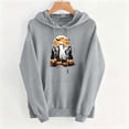 thumbnail image 4 of Molidfa Womens Retro Ghost Hoodie Pumpkin Patch Graphic Oversized Pullover Sweatshirt, 4 of 5