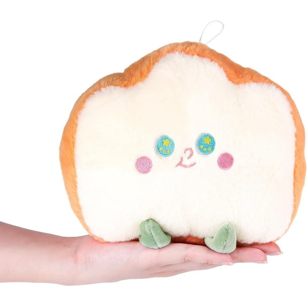 Toast Stuffed Toys Cute Food Plush Toys for Kids Funny Plush Pillows Soft Bread Plushies as Presents for Boys Grils Girlfriend Bodega Aurrera en linea