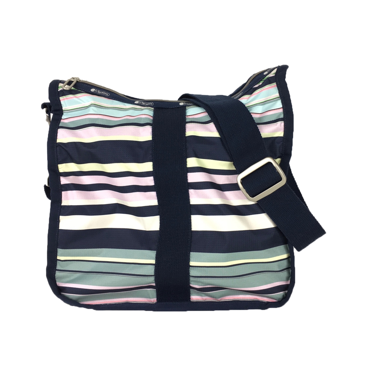 LeSportsac Essential Weekender Hobo Crossbody, Beach Stripe C