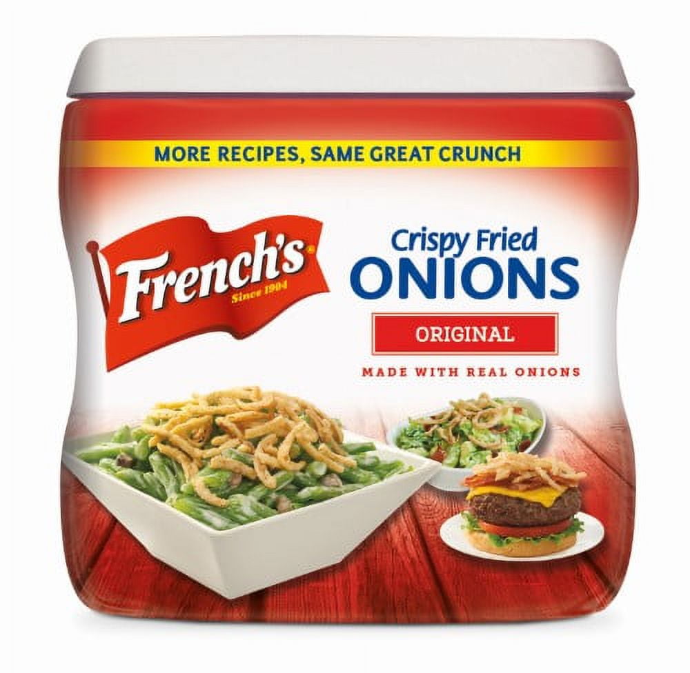 French's Original Crispy Fried Onions, Crispy Onion Topper, 6 OZ (Pack of  18) 