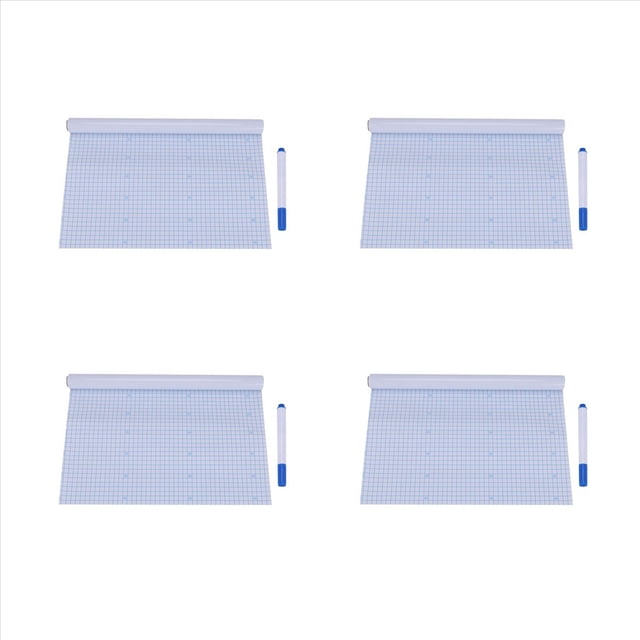 4X Pegatina de Pared de Pizarra de Vinilo Pizarra Pelar Y Pegar Pluma Marcador Gratis 45cmx200cm/Piezs Bueno para Habitacion de Ninos B17