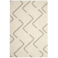 thumbnail image 2 of SAFAVIEH Olympia Zaman Geometric Polyester Shag Area Rug, Cream/Grey, 4' x 6', 2 of 7