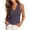 Navy, variant on Trendy Tank Tops for Women V Neck Solid Color Slimming Sleeveless Top Short Everyday Summer Camisole Navy M