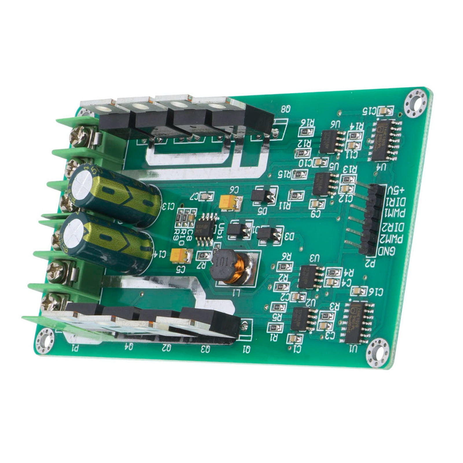 Yctze Módulo Controlador Motor Dual H Bridge Con IRF3205 MOSFET: 3-36V DC, 10A Continua (30A Pico) Para Robots Y Competiciones