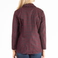 thumbnail image 5 of Howard's S/M Ruby Houndstooth Long Sleeve Brushed Jersey Stretch Blazer for Women, 5 of 5