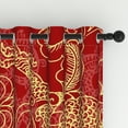 thumbnail image 6 of LFEEY Red Chinese Dragon Blackout Curtains, Room Darkening, Set of 2, 42x63 inch, 6 of 6