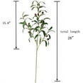 thumbnail image 4 of 28" Artificial Olive Branches Fake Fruits Leaves Green Plants for Office Crafts Room Decoration,Pack of 3, 4 of 5
