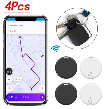 EASTIN 4Pcs Anti-lost Bluetooth Smart Tracker Pet Child Wallet Key Mini Locator GPS Finder Alarm Dog Cat Kids Car Wallet Accessories