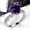 Q246 Purple, variant on With handcrafted details Cocktail Valentine's Day Ladies For Her Sparkling Dazzling Cubic Zirconia CZ Ring Elegant Gift With Gift Packaging