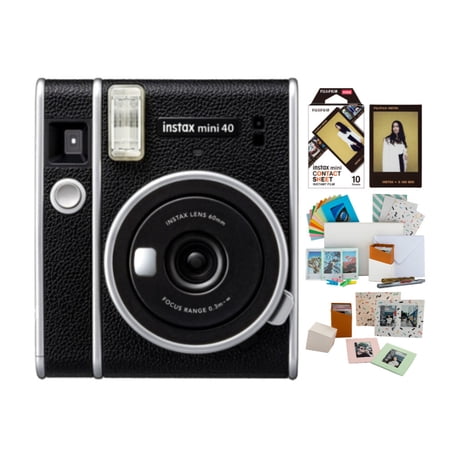 UPC: 0196271149781 | Fujifilm Instax 40 Instant Film Camera with Contact Sheet Instant Film Bundle