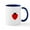 White/Navy Inside, variant on CafePress - LADY BUG HEART Mugs - 11 oz Ceramic Mug - Novelty Coffee Tea Cup