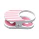 thumbnail image 4 of Soporte para tazas y botellas de plástico reforzado con clip para colgar en el escritorio. Rosa, 4 of 9