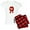 With Red Plaid Pant, variant on CafePress - A Product Of Nebraska Pajamas - Women's Short Sleeve Print T-Shirt and Pants Light Cotton Pajama Set