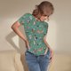 thumbnail image 3 of Balery Veterinary Clinics Body de cuello redondo de manga corta para mujer Tops de manga corta Tops básicos-Small, 3 of 6