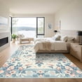 thumbnail image 3 of ODIKA 2'x3' Machine Washable Non-Slip Area Rug, Chinoiserie Dusty Blue High Traffic Rug, Blue, 1043451, 3 of 7