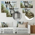 thumbnail image 4 of Designart "Zebra Stripes Amidst the Jungle" Animals Metal Wall Art, 4 of 5