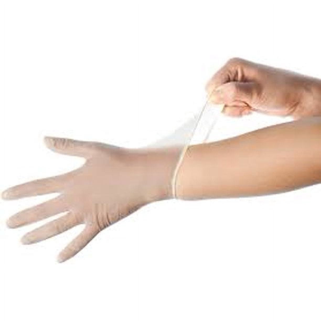 CareMates Vinyl-PF Examination Gloves, Large, 100 Count