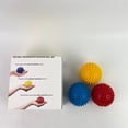 thumbnail image 5 of RomyTual Massage balls,Spiky Massage Balls for Feet, Back,Hands, Muscles - Firm, Medium and Soft Spiked Massager Rollers for Plantar Fasciitis, Exercise,Neuro-Balance, Physical Therapy, 3-inch, 5 of 9