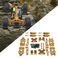 thumbnail image 6 of Almencla 1/16 RC Car Upgraded Metal Parts RC Car Accessory Sturdy Spare Accessory Kits for Q130A C8805 DIY Accessory RC Hobby Car Golden, 6 of 8