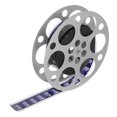 thumbnail image 1 of KALLORY Accesorio Decorativo En Hierro Plateado Con Carrete De Película Para Eventos Temáticos, 1 of 8