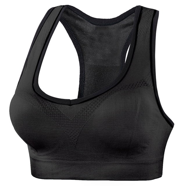 Plebaso Sports Bras Womens Racerback Comfort Workout Bras Breathable Running Bras Activewear for Women