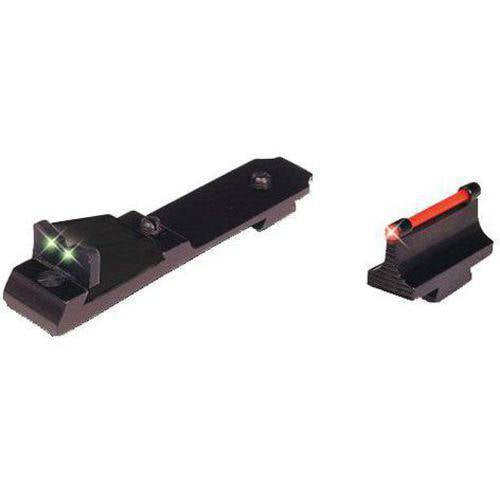 Truglo TG111W Fiber Optic Set Ruger 10/22, Black Metal Frame Front Red, Rear Green