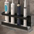 thumbnail image 3 of Wall Mount Toothbrush Organizer, Durable Aluminium Alloy, Easy Install No Drilling Needed, 3 of 5