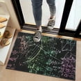 thumbnail image 2 of Math Equations Multicolor Formulas Black Pattern Door Rugs,Washable Non Slip Door Mats Indoor,Decorative Door Mats,Entry Mat Indoor for Entrance,Bedroom,Kitchen,Bathroom,20"x32", 2 of 6