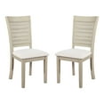 thumbnail image 2 of Walden Cane Back Dining Chair with  White Base and Linen  White Fabric Seat, 2 of 8
