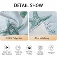 thumbnail image 6 of Round Tablecloth Summer Ocean Waterproof Oil Proof Polyester Table Cloth Cover Decor for Home Dining Outdoor,Patio,Parties, 60" Dia. Coastal Starfish Shell Coral Turquoise, 6 of 9