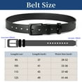 thumbnail image 6 of Punplita Men Belt Leather Belts for Men Black Belts for Jeans Pants, 6 of 6