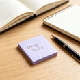 thumbnail image 5 of Hyknon Sticky Notes 3x3 Inch, 100 Sheets/Pad Self-Stick Pads Pastel Solid Color Sticky Note, Recyclable Stickers Note Tabs, Easy to Post Removable Reminder Labels for Office Home Daily, Purple, 5 of 7