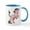 White/Blue Inside, variant on CafePress - Rainbow Unicorn - 11 oz Ceramic Mug - Novelty Coffee Tea Cup